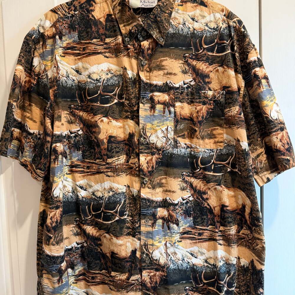 Field Tested by Outdoor Life Duck Hunting Lab Scene All Over Print Long Sleeve S